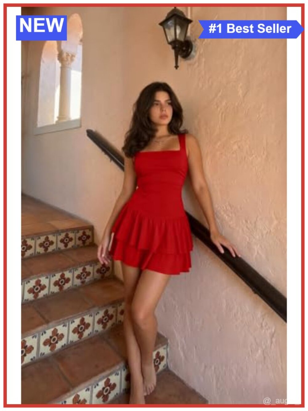 Sexy Square Neck Ruffle Hem Ruched Tank Mini Dress Club Party - Picture 2 of 6